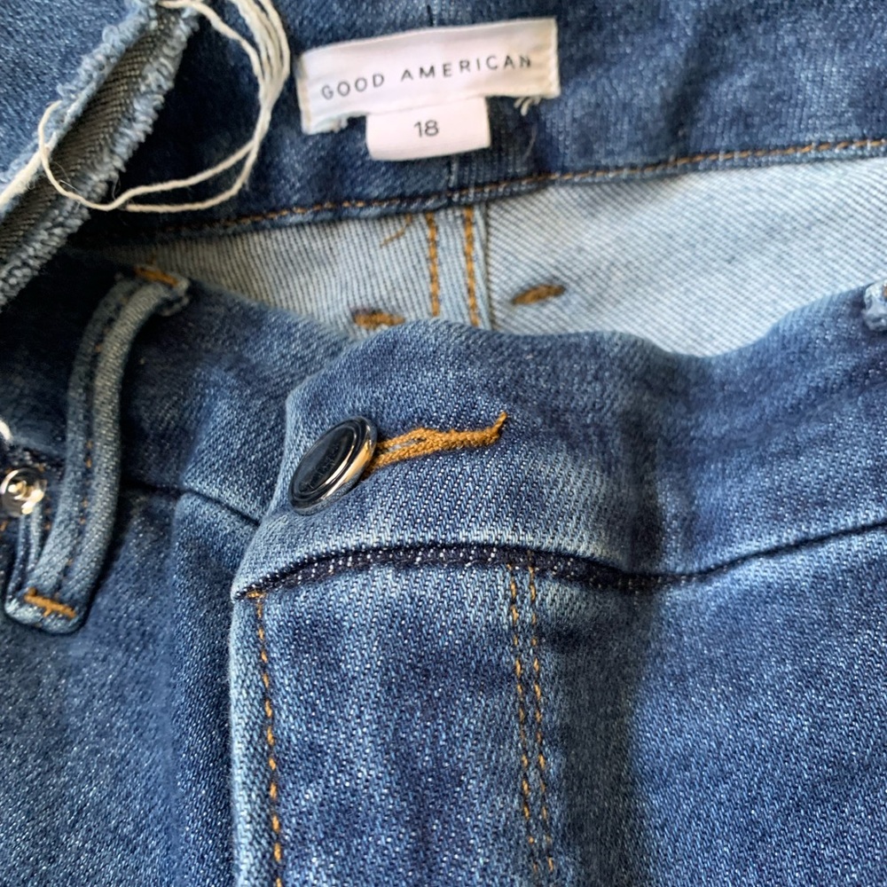 Blue Distressed High Waisted Women's Jeans - Picture 4 of 4